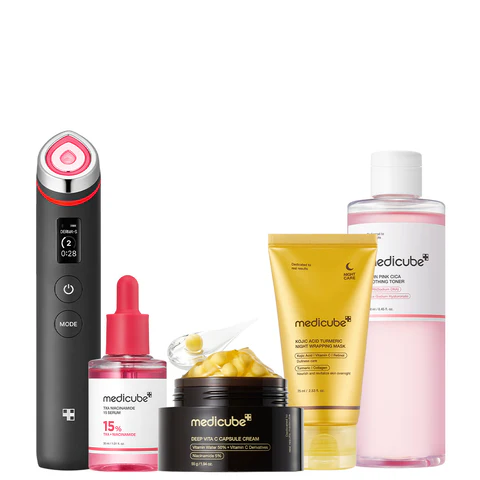 Pink & Gold Ultimate Care Set — Premium Device Duo for Full Facial Care
